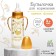 Little Lady feeding bottle, classic throat, with handles, 250 ml., 3 months, gold collection