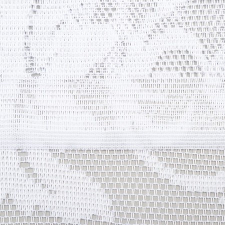 Tulle in a kitchen without curtain tape 165x170 cm, white color, 100% polyester-2