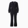 Women's costume (cardigan/trousers), black color, size 42-46 (One size)