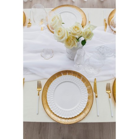 Porcelain Porcelain Dunch Vodlyana "Estet. Gerda ", d = 26 cm, white color-5
