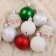 Set of balls plastic D-4 cm, 25 pcs "Nembus" white, red, green