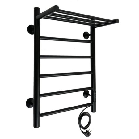 Electric towel "Sanprise" Aurora P6, 400x600 mm, universal, black-2