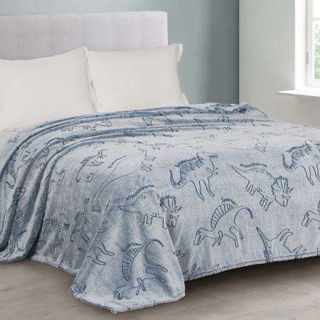 Plaid luminous Free House Dino 150x200cm, Aerosoft 190GM, PE100%