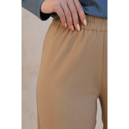 Female trousers, size 50, beige color 60632-3