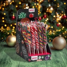 Caramel Lhenzovna Lenco, “spiral”, with the taste of strawberries, Tutti-Frutti, 30 g