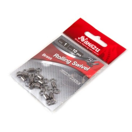 Namazu Rolling Swivl, brass, BN, size 1. Test-43 kg, packaging 10 pcs.-4