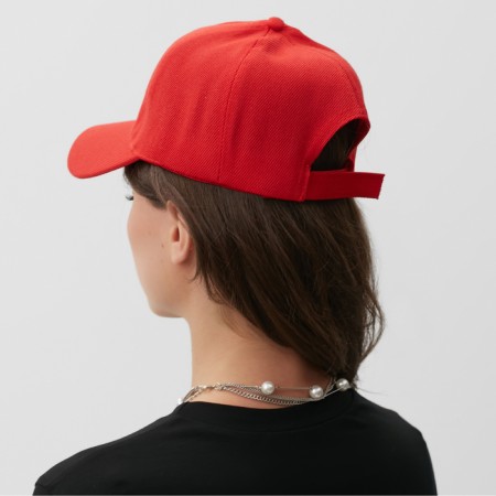 Monophone baseball cap, size 58, red color-2