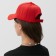 Monophone baseball cap, size 58, red color