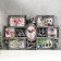 Photo frame plastic in 7 photos 10x10, 10x15 cm "Bird and rosehip" silver 33.5x52 cm