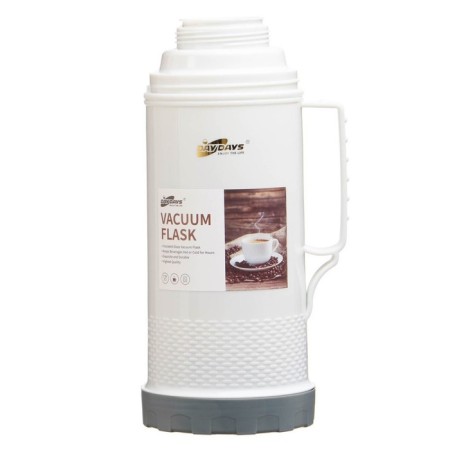 Thermos 1 l, with a glass flask, retains heat 12 hours, with a mug, gray-1