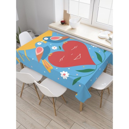 Tables on the table "Spring", rectangular, Saten, size 145x180 cm