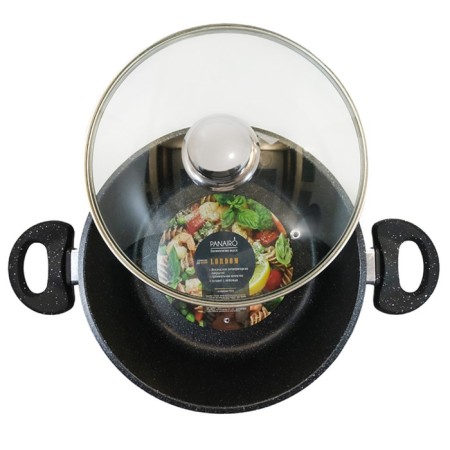 Panairo LORDOM pan, with a lid, the handle Soft-Touch, 3.3 liters-2
