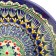 Plate of the Rishtan ceramics "Flowers", 23 cm, blue