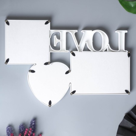 Photo frame-collage "Love" in 3 photos (plastic screen)-3