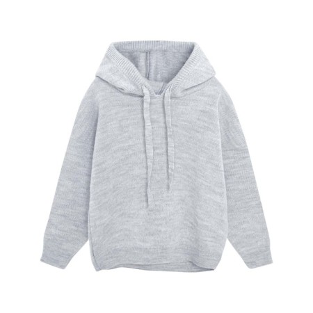 Hoods for girls, height 122 cm, light gray color-1