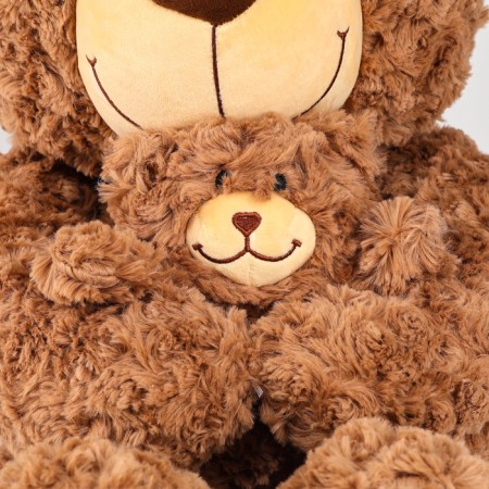 Soft toy "Bear", with a teddy bear, 65 cm, brown color-1