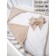 The blanus of Lullaby is quilted, size 93x2x93 cm, beige color