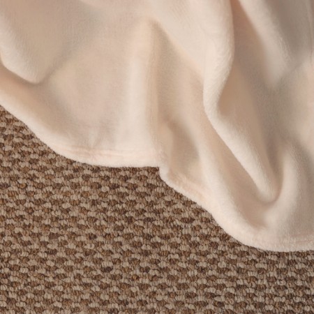 Plaid Ethel Tsv. Milk 180*200 cm, 100% p/e, coral-flis 220 g/m2-1