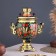 Khokhloma set, oval, 3 objects, samovar 3 l, a teapot 0.7 l, tray