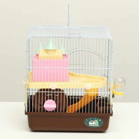 A cage for rodents "Pigger", equipped with a lock, 27 x 21 x 31 cm, brown-8