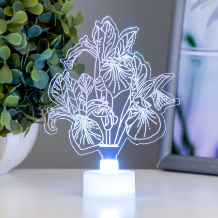 Lamp "Irises" Led RGB 6 colors from batteries LR1130, 3pc 8x9.5 cm Risalux-3