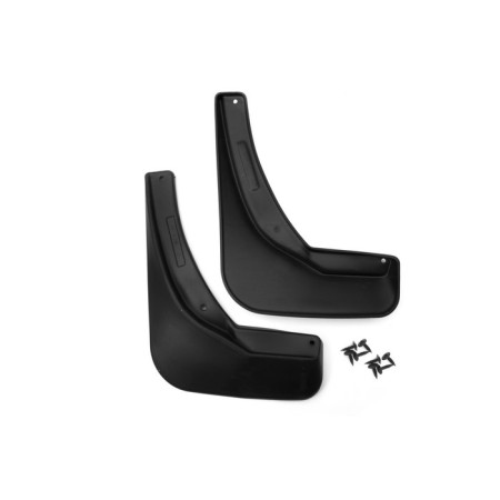 Front splashes for Opel Astra GTC, 2010-2014, set 2 pcs