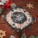 Cookie box, confectionery packaging, "tangerines", 15 x 15 x 3 cm, new year