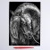 Engraving "horse" with a metallic effect "silver" A4