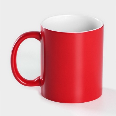 Mug ceramic share "chameleon", 320 ml, red color-2