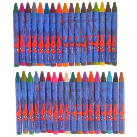 Wax pencils, set of 36 colors, spider-man-1