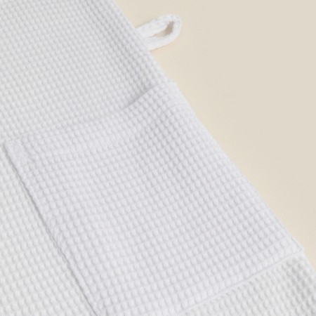 Wafel dressing gown Male SL Home: Basic "Blanc de Blanc", size XL, 100% cotton, 300 g/m2-9