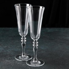 A set of glass glasses for champagne Vintage, 190 ml, 2 pcs