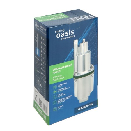 Vibration pump oasis vs 0.42/70 - 10n, upper fence, pressure 70 m, 25 l/min, 10 m-4