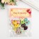 Buttons wood for creativity 2 punctures "kittens" set of 10 pcs 3x2.1x0.2 cm