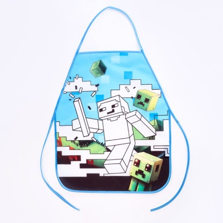 Apron for children for creativity under the painting "Game World"-1