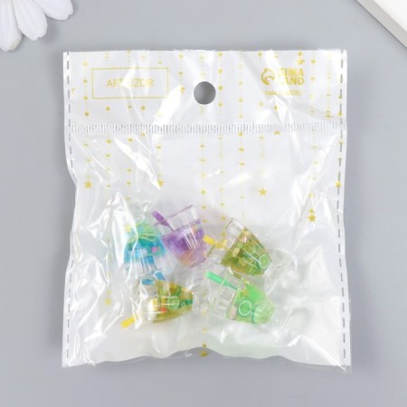 Decor for creativity plastic "Fruit mix in a glass" MIX 1.5x1.5x3.5 cm-4