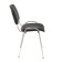 Eco -leather chair black, chrome paint