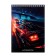 Notepad A5, 40 sheets in the cage on the crest "Speed", cover coated cardboard, matte lamination, selective UV-LK, OFSET BOCom