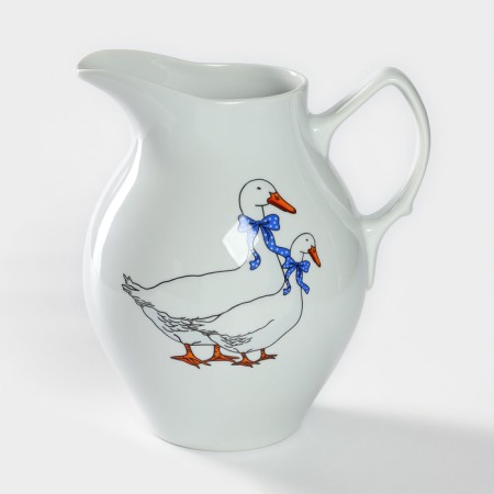 Porcelain's jug “geese”, 2 l, mix-9