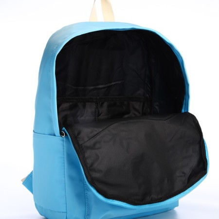 Young backpack from textiles on lightning, 2 pockets, blue color-5