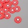 Decor for the creativity of PVC "Red Orange in context" set of 20 grams 0.3x2x2 cm