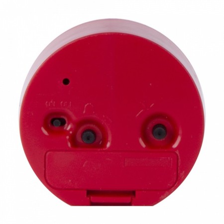 Clock - alarm clock "Classics", discrete move, 8 x 8 cm, red-2
