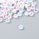 Beads for creativity Plastic "English Bukva in the Circle" Multi -colored set of 15 grams 0.3x0.6.x0.6cm mix 9485558