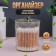 SHINE STORACTION ORGANIZER, with a lid, 8.5 × 8.5 × 11.2 cm, the color is transparent/golden