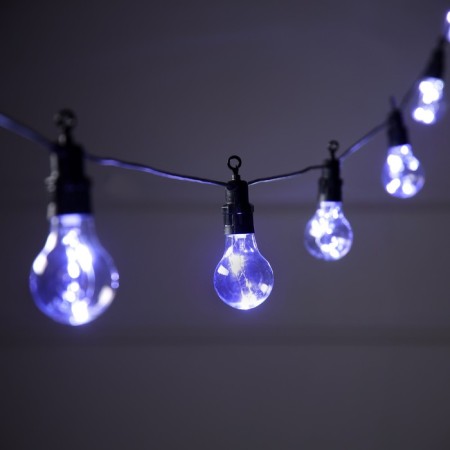 Girlyanda "BelT-Light" 5 m with nozzles "dew", IP44, UMS, dark thread, 50 LED, white glow, 3 V