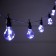 Girlyanda "BelT-Light" 5 m with nozzles "dew", IP44, UMS, dark thread, 50 LED, white glow, 3 V