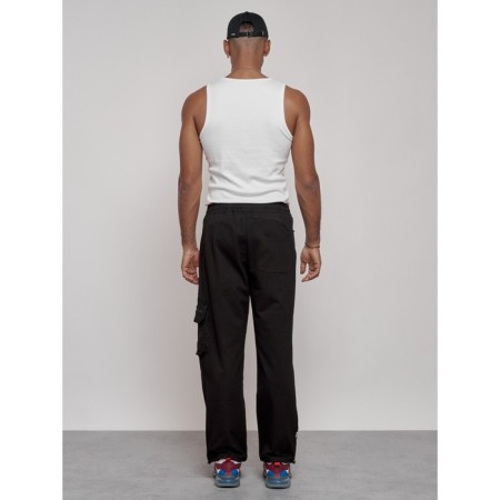 Sports male pants, size 48, black color-6