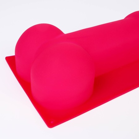 Silicone form for baking "Oral pleasure", 28 cm, pink color 18+-4