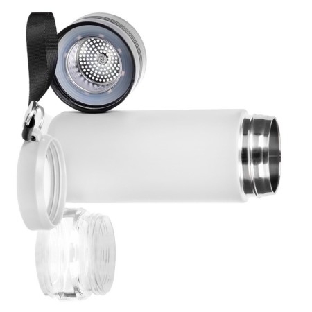 Thermos for tea and coffee, 500 ml, with a flask, retains heat up to 8 hours, white-3