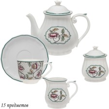 Tea set of Lenardi Gloria, 15 items